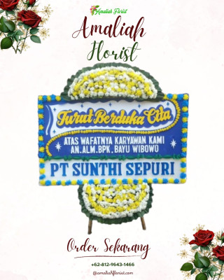 Papan Bunga Duka di Tomohon Utara