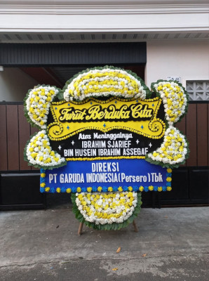 Papan Bunga Duka di Tomohon Utara